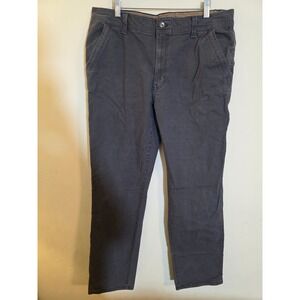 Legendary Outfitters Mens Canvas Work Pants Charcoal Gray 36x34 Stretch Utility